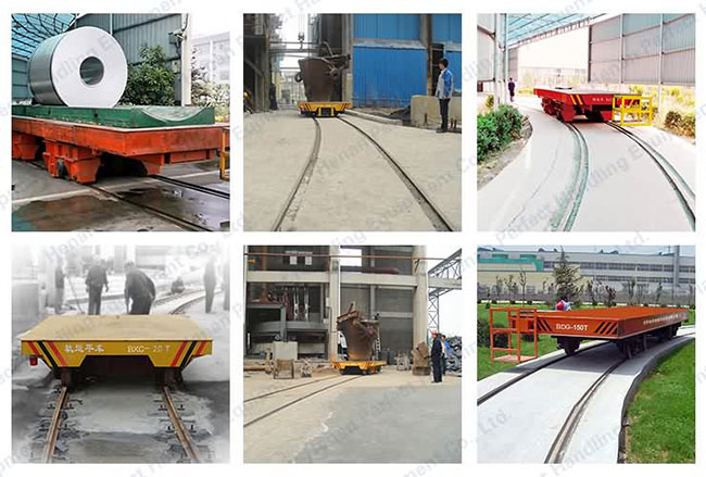 Materieller Schienen-Übergangswagen geschleppte Art Eisenbahn-schweres Transporter-Kreuz die Bucht