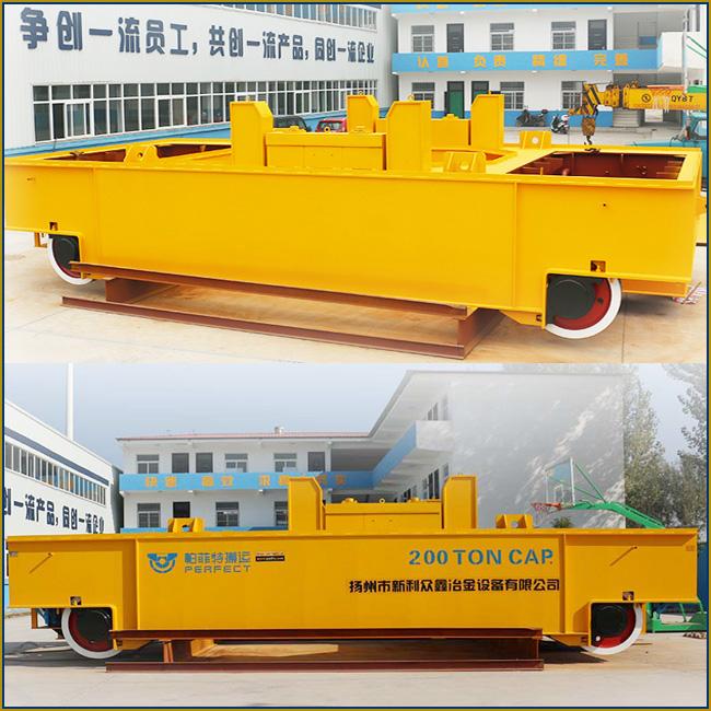 200 Tonnen-Schlacken-Topf-Schöpflöffel-Übergangswagen für Metallurgie-Technik