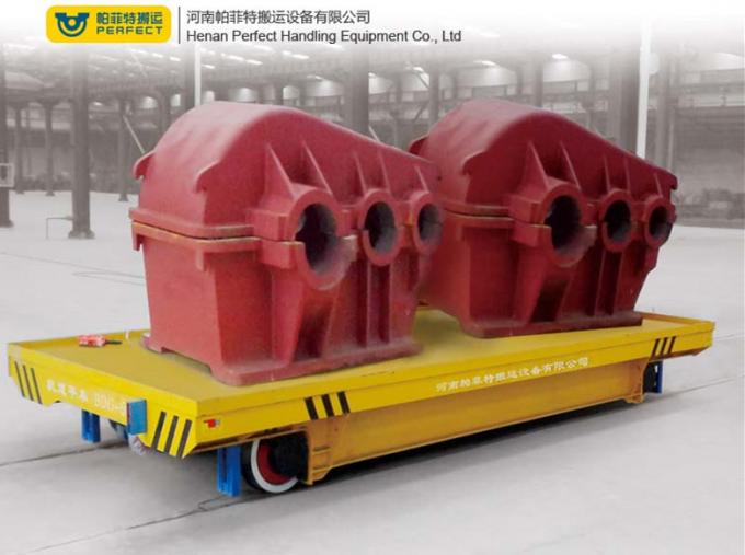 Stahlwerk-Schöpflöffel-elektrische Schienen-Übergangslaufkatze mit Kohlenstoffstahl-Material für den industriellen Materialtransport