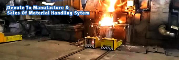 Hydraulischer Anhebenund Explosion-Dach-flüssiger Pfanne-Schienen-Übergangswagen für Eisen-und Stahlwerk