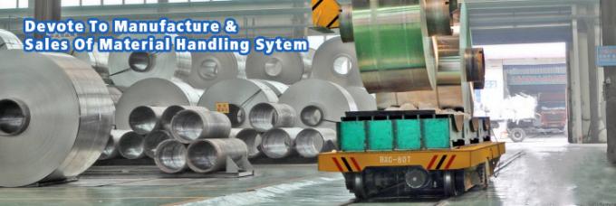 U-Form oder Rollenkabeltrommel motorisiertes Stahlspulenübergangsauto auf Schienen für Fabrikaluminium umwickelt Frachttransport