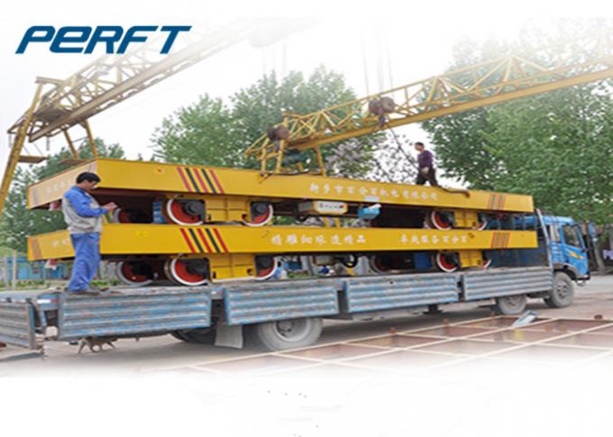 U-Form oder Rollenkabeltrommel motorisiertes Stahlspulenübergangsauto auf Schienen für Fabrikaluminium umwickelt Frachttransport