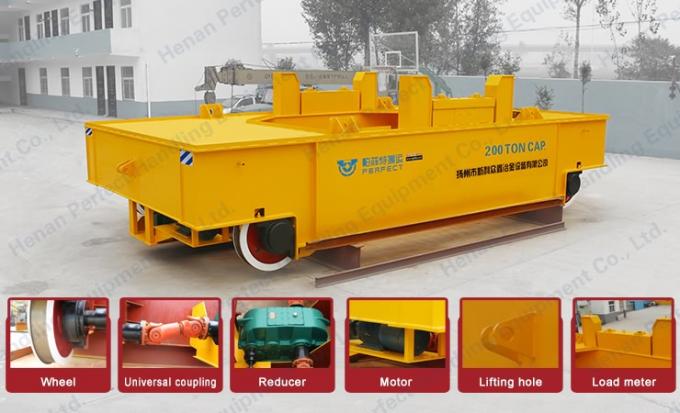 300-Tonnen-Schienenschöpflöffelübergangswagen für Fabriklager-Bleitransport mit Widerstand der hohen Temperatur