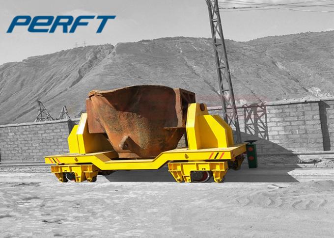 300-Tonnen-Schienenschöpflöffelübergangswagen für Fabriklager-Bleitransport mit Widerstand der hohen Temperatur