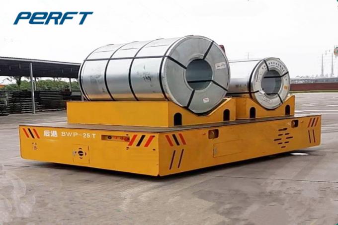 50 Tonne Schienen-Spulen-Übergangsauto für Fabrik-Stahl umwickelt Transport