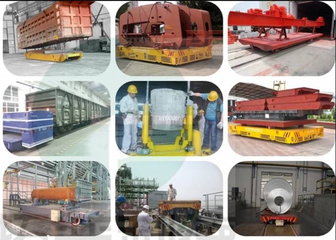 75-Tonnen-Kabeltrommel motorisierte industrielle Schienen-Übergangslaufkatze für materiellen Transport der Fabrik