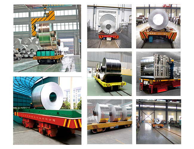 16 Tonne industrielle Stahlspulen-Schienen-Übergangslaufkatze für Spulentransport