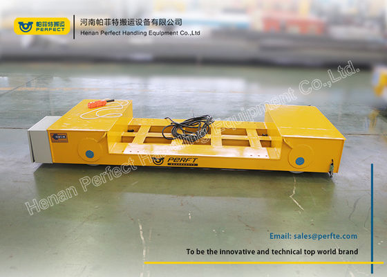Dragging Cable Powered Material Transfer Cart For Rail Steel Metal Transporter